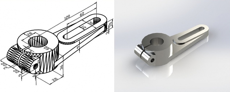 طراحی سه بعدی قطعات صنعتی